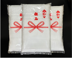 粗品マーク付透明ビニール袋