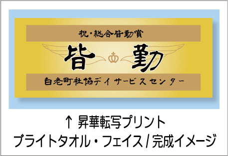ブライトタオルフェイス完成イメージ