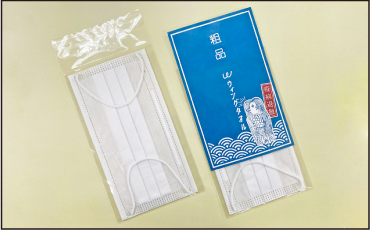 不織布マスクの包装の全体像